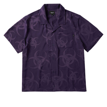 HUF Sector Jacquard Shirt - Dark Berry