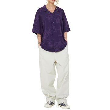 HUF Sector Jacquard Shirt - Dark Berry