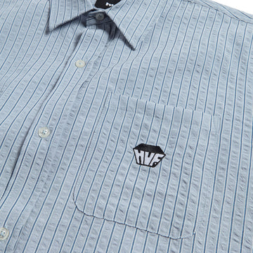 HUF Big Block Striped Shirt - Light Blue