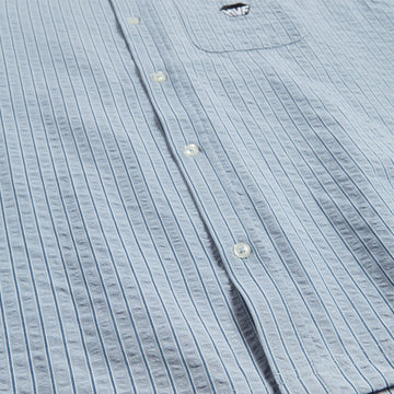 HUF Big Block Striped Shirt - Light Blue