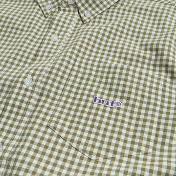 HUF 89 Micro Gingham Oxford Shirt - Natural