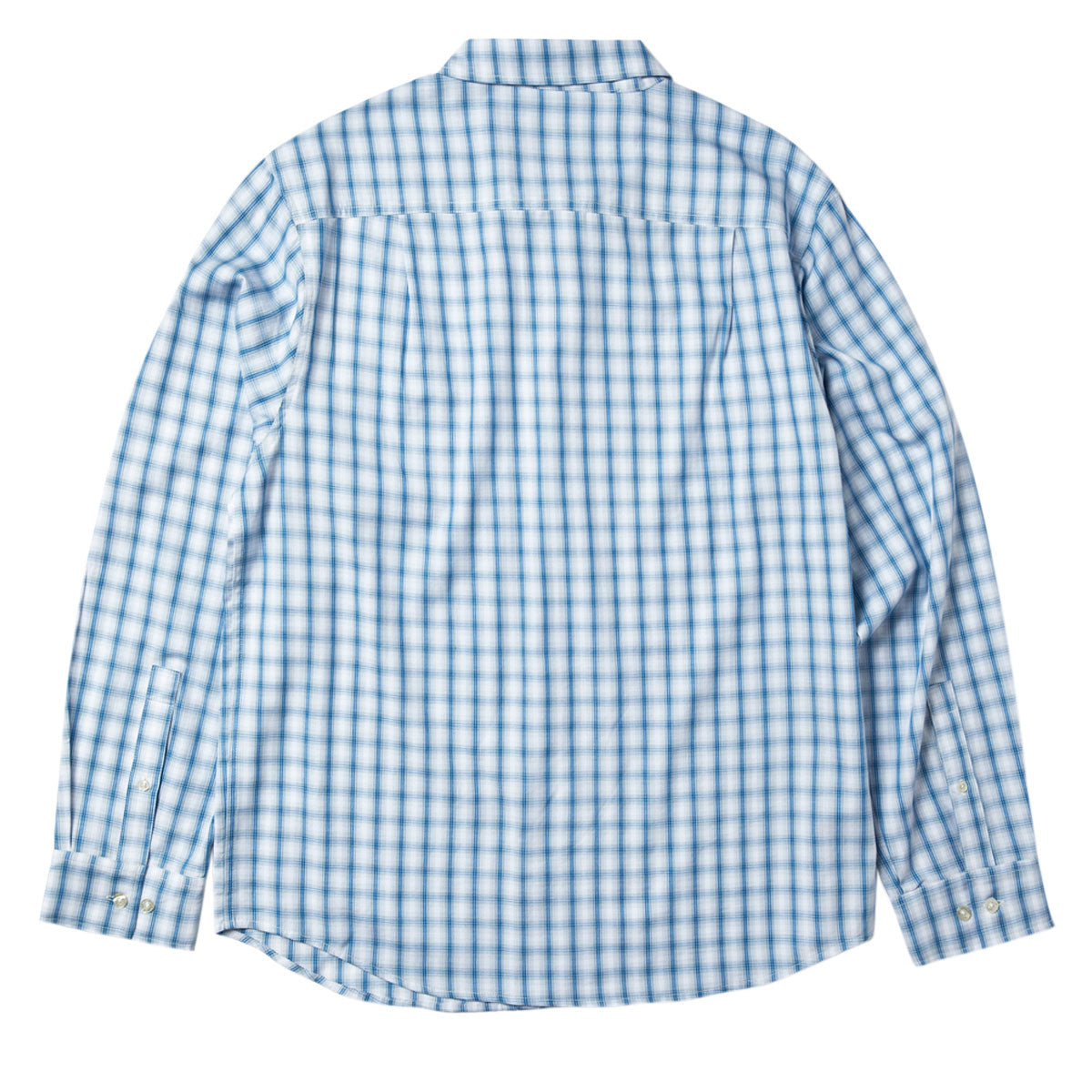 HUF H Star Long Sleeve Plaid Shirt - Light Blue – CCS