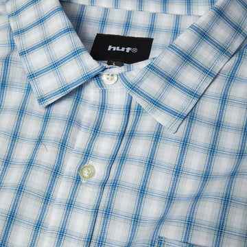 HUF H Star Long Sleeve Plaid Shirt - Light Blue