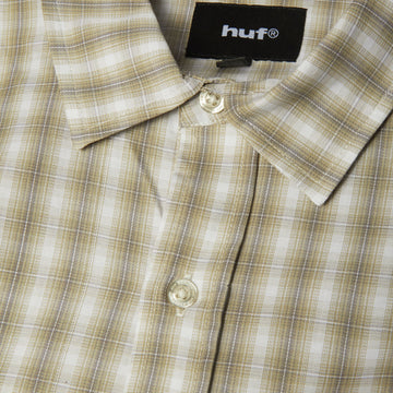 HUF H Star Long Sleeve Plaid Shirt - Putty