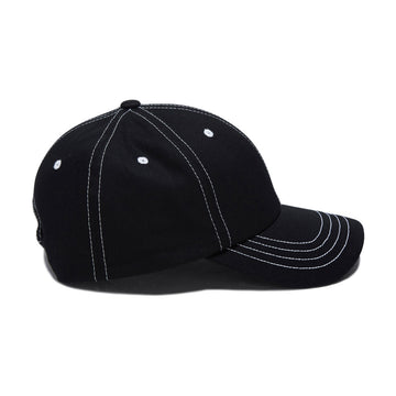 HUF Contrast H Star Snapback Hat - Black