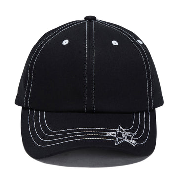 HUF Contrast H Star Snapback Hat - Black