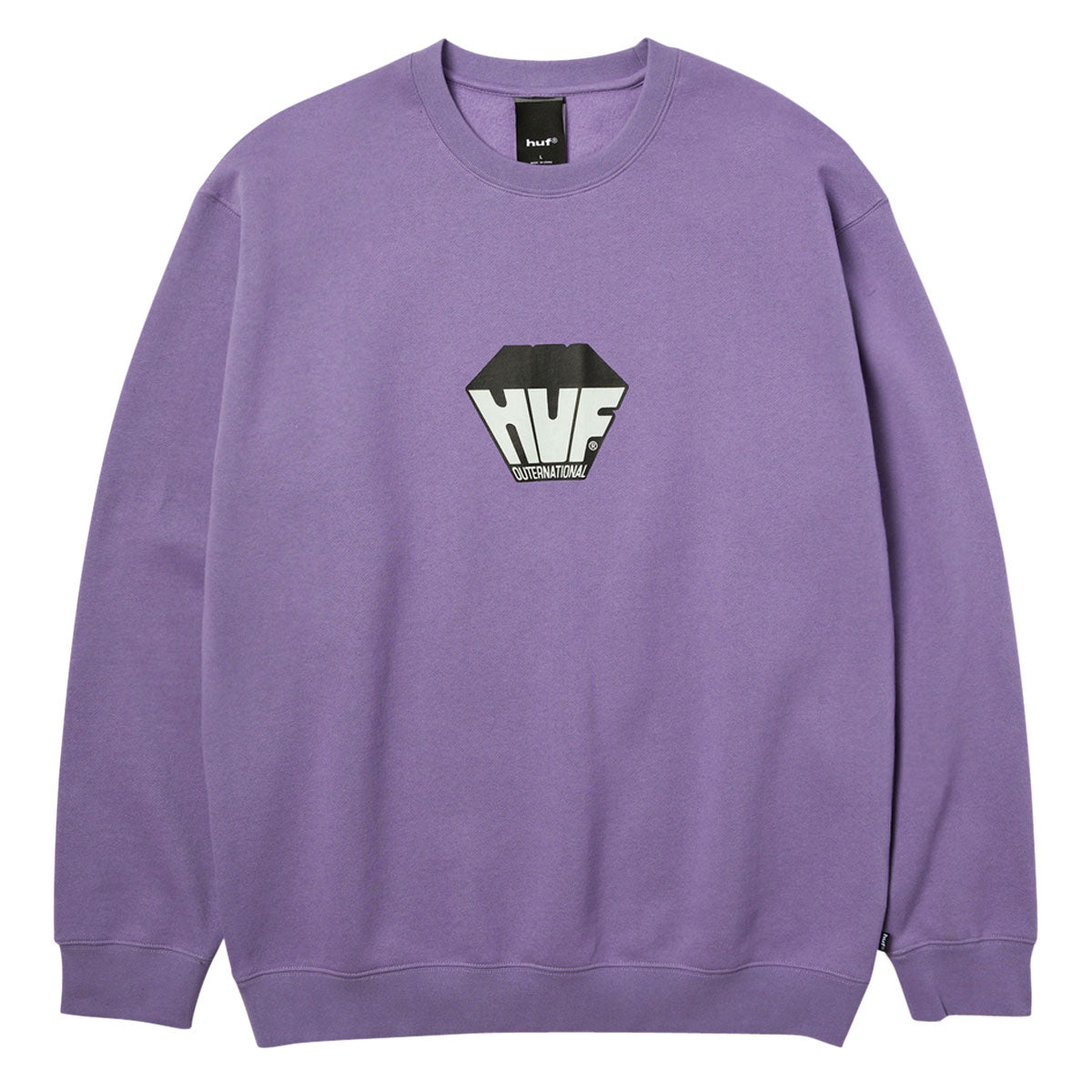 HUF Big Block Crew Sweatshirt - Dust Purple – CCS