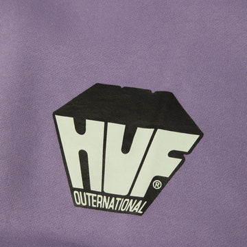 HUF Big Block Crew Sweatshirt - Dust Purple