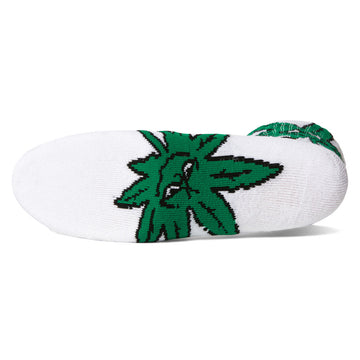 HUF Green Buddy Star Sign Socks - White