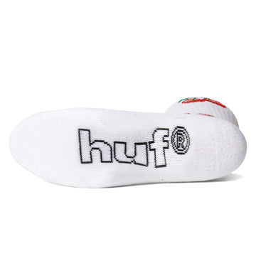 HUF Cherry Bomb Crew Socks - White