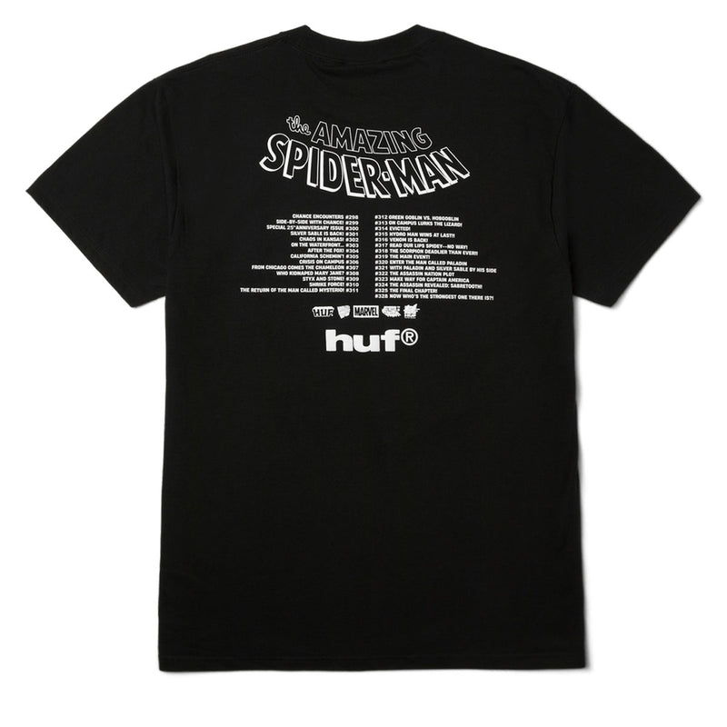 HUF x Spiderman Three Hundred T-Shirt - Black