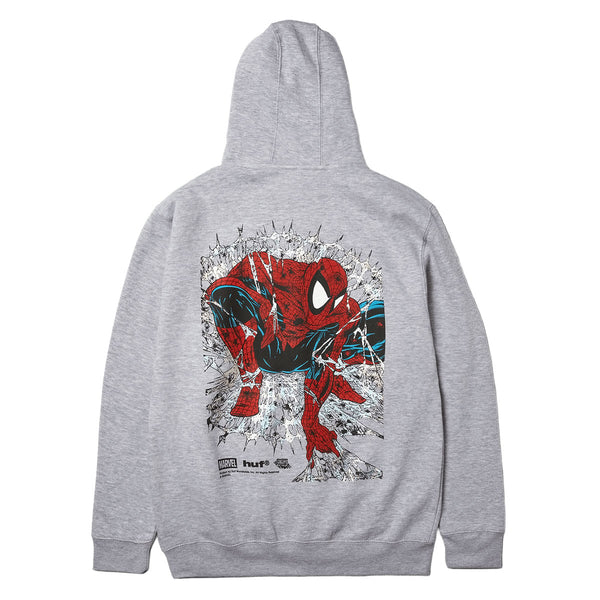 HUF x Spiderman Arachknight Full Zip Hoodie - Heather Grey – CCS