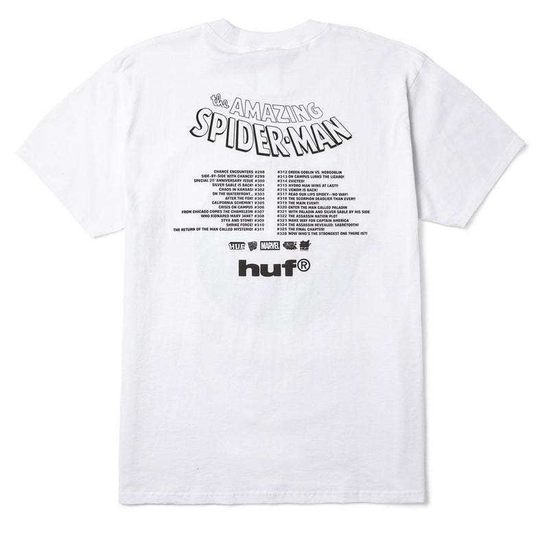 HUF x Spiderman Three Hundred T-Shirt - White