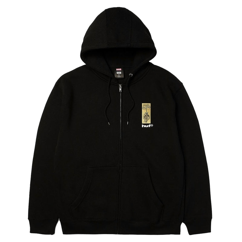HUF x Spiderman Arachknight Full Zip Hoodie - Black