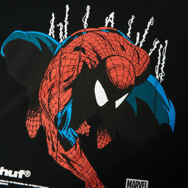HUF x Spiderman Perceptions T-Shirt - Black