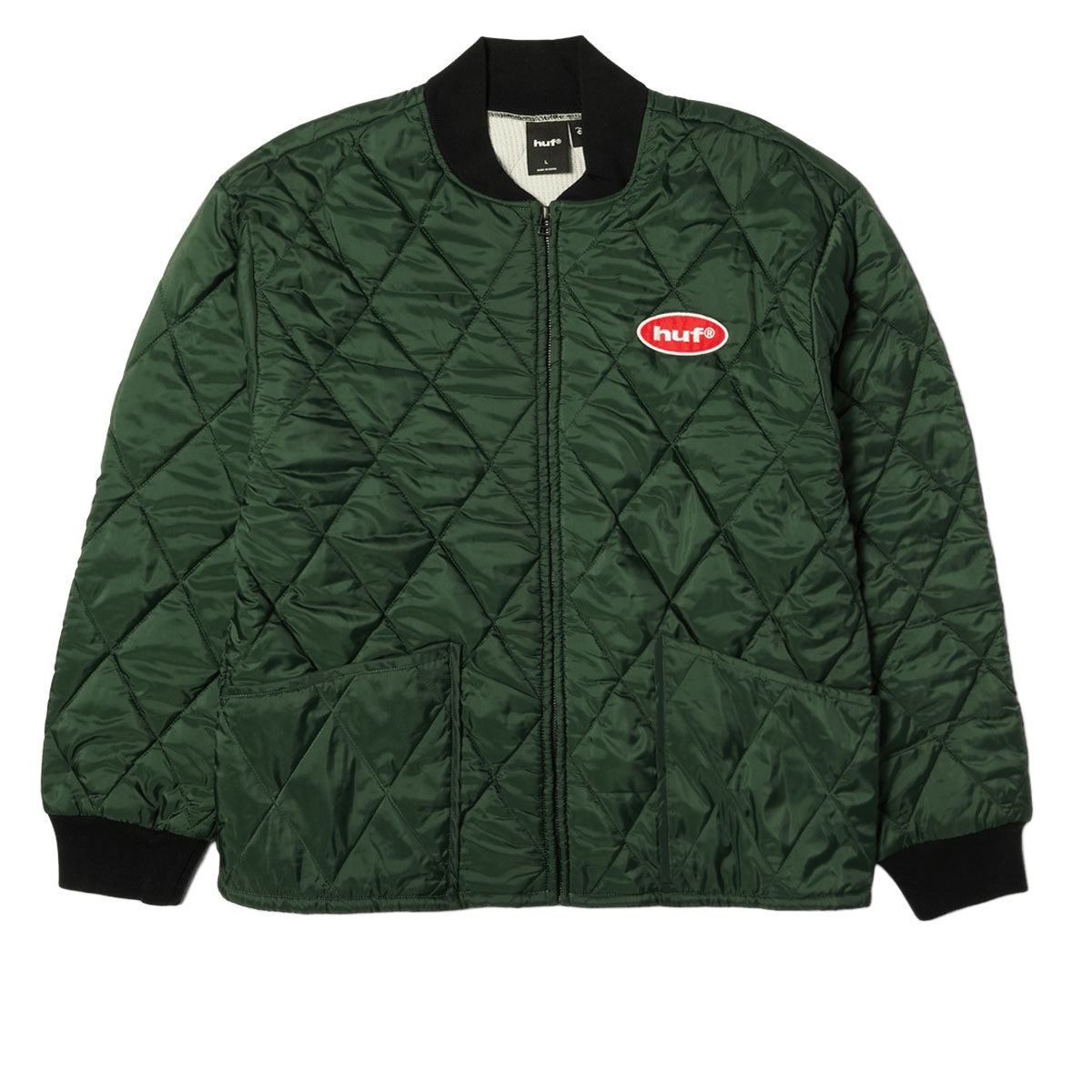 HUF x Mickey Mouse Quilted Work Jacket - Forest Green