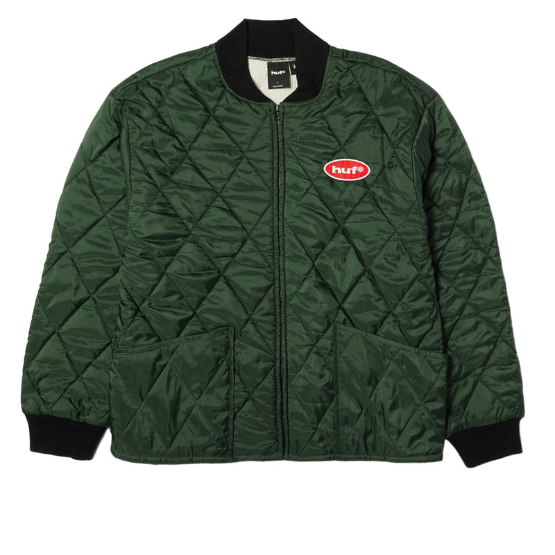 HUF x Mickey Mouse Quilted Work Jacket - Forest Green