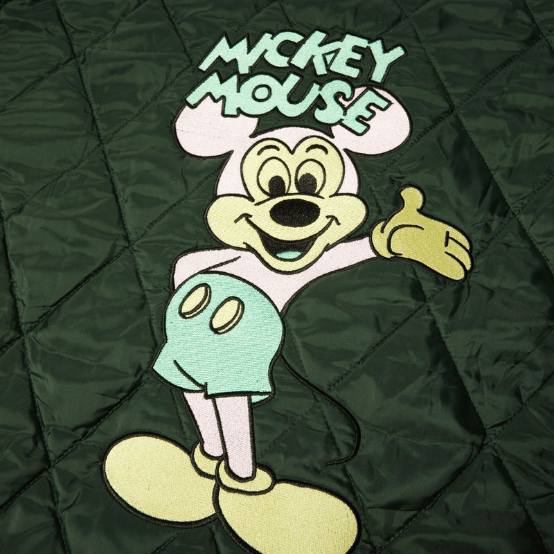 HUF x Mickey Mouse Quilted Work Jacket - Forest Green