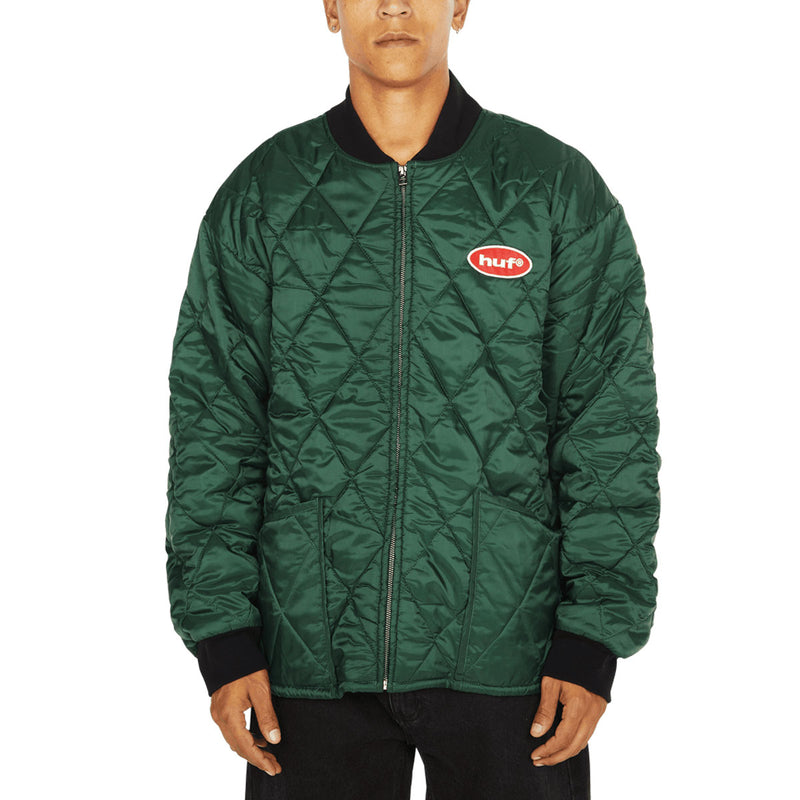 HUF x Mickey Mouse Quilted Work Jacket - Forest Green
