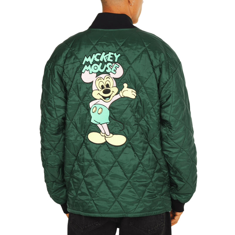 HUF x Mickey Mouse Quilted Work Jacket - Forest Green