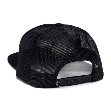 HUF x Thrasher Logo Twill Trucker Hat - Black