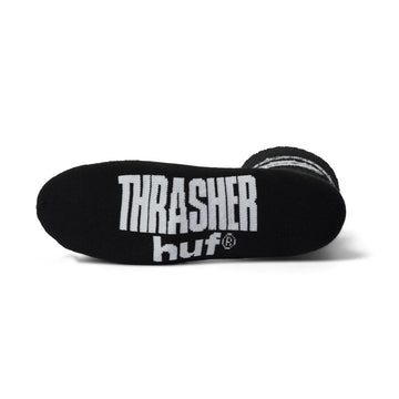 HUF x Thrasher Logo Socks - Black