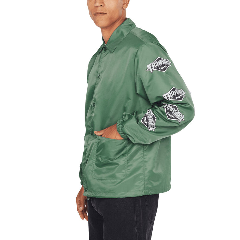 HUF x Thrasher Logo Jacket - Forest Green