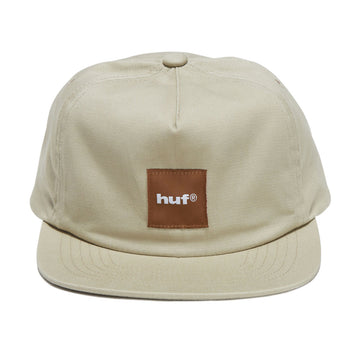 HUF Box Logo Snapback Hat - Tan/Brown