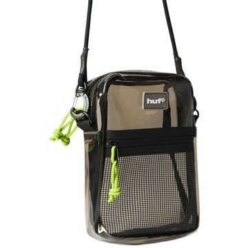 HUF Mercer Transparent Side Bag - Smoke Black