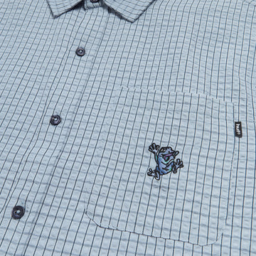 HUF Stuck On You Plaid Shirt - Ice Blue