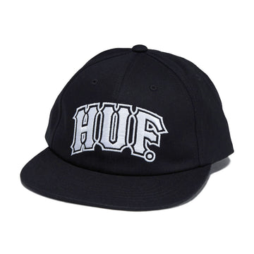 HUF Classic Arch Snapback Hat - Black/White