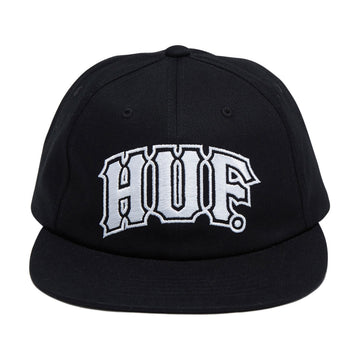 HUF Classic Arch Snapback Hat - Black/White