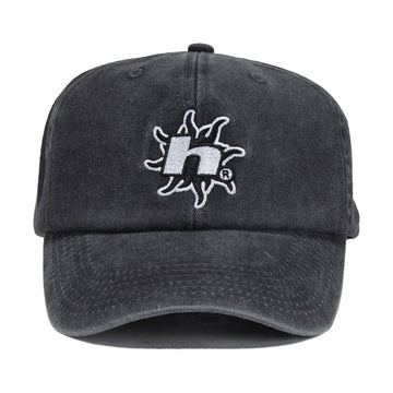 HUF Sol Denim 6 Panel CV Washed Hat - Washed Black