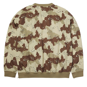 HUF 89 Pullover Camo Long Sleeve Wind Shirt - Brown