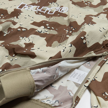 HUF 89 Pullover Camo Long Sleeve Wind Shirt - Brown