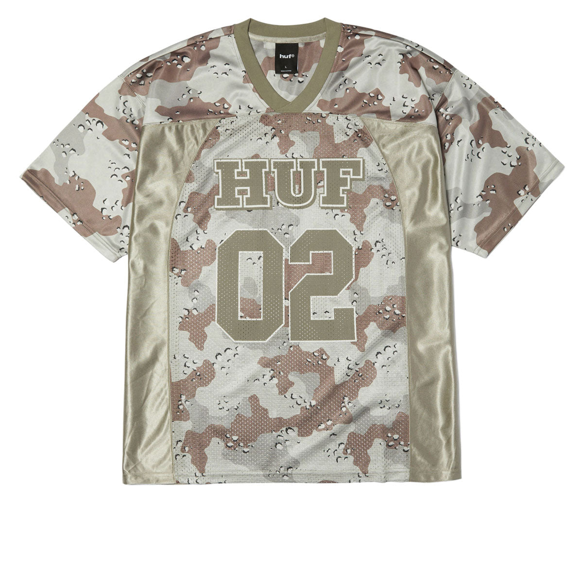 HUF Camo Football Jersey - Brown – CCS