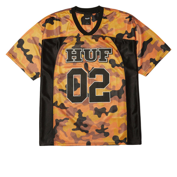 HUF Camo Football Jersey - Lava – CCS
