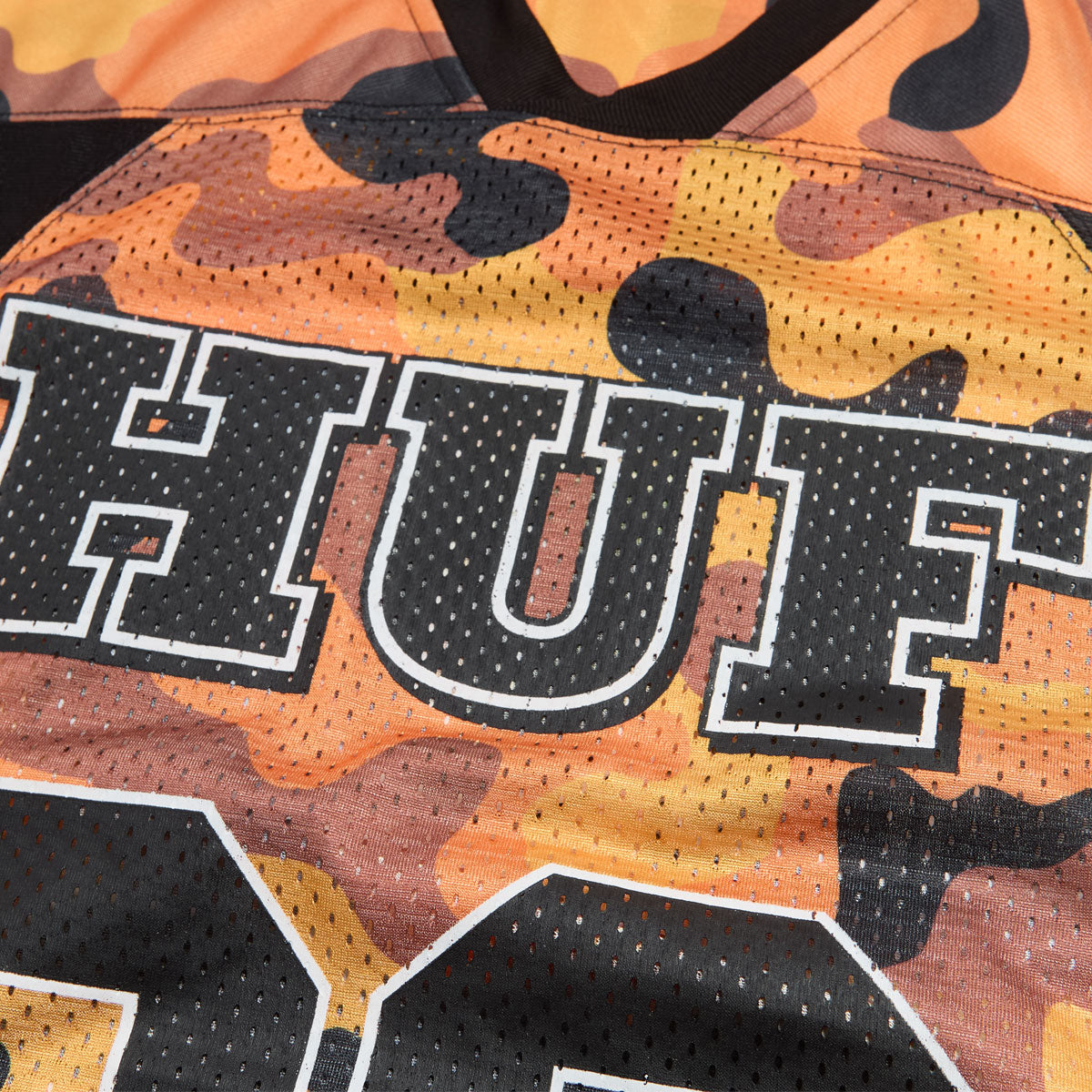 HUF Camo Football Jersey - Lava – CCS