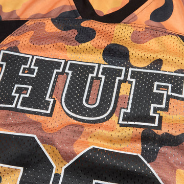 HUF Camo Football Jersey - Lava