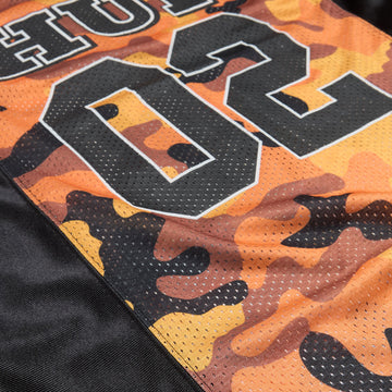 HUF Camo Football Jersey - Lava