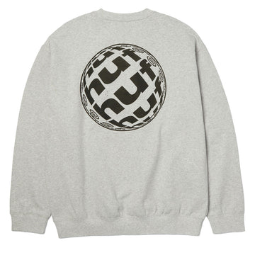 HUF Wide Angle Crew Sweatshirt - Heather Grey