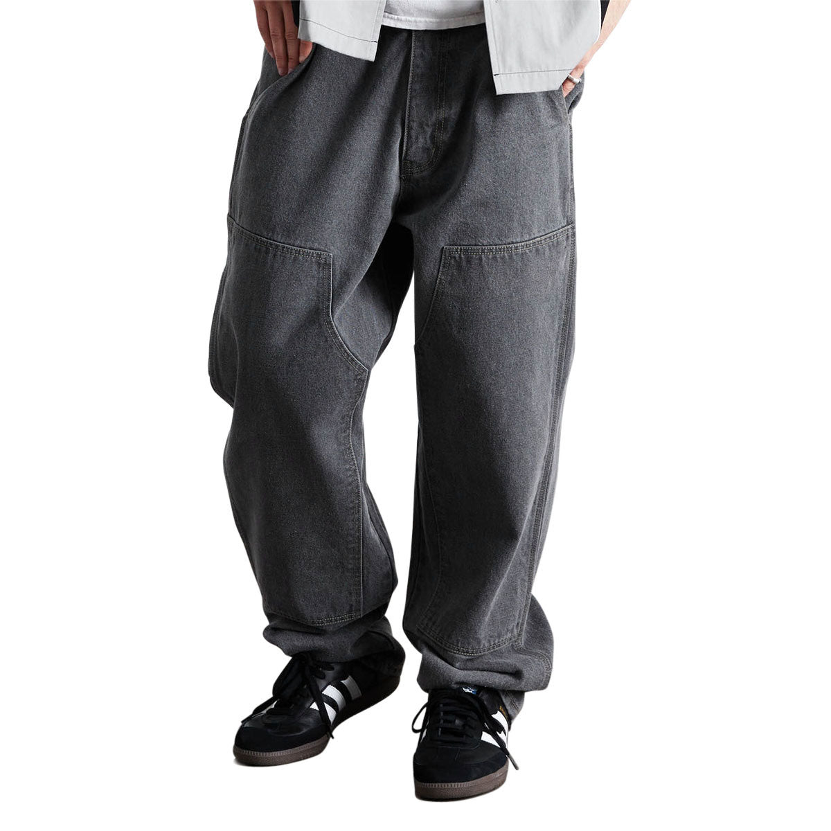 HUF Kinda Loose Double Knee Jeans - Frost Gray – CCS