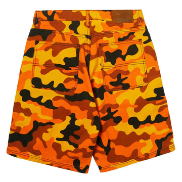 HUF Kinda Loose Double Knee Camo Shorts - Lava