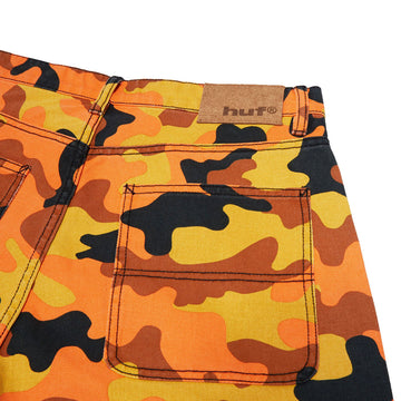 HUF Kinda Loose Double Knee Camo Shorts - Lava