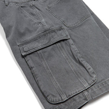 HUF Oval Denim Cargo Shorts - Frost Gray