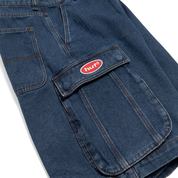 HUF Oval Denim Cargo Shorts - Indigo