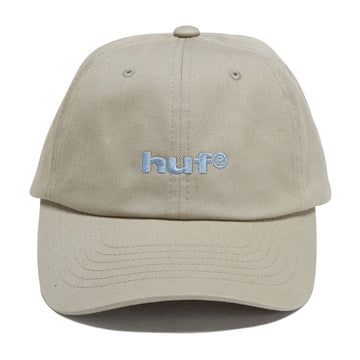 HUF 89 Embroidered 6 Panel CV Hat - Stone/Blue