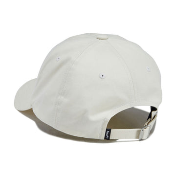 HUF 89 Embroidered 6 Panel CV Hat - Cream/Black