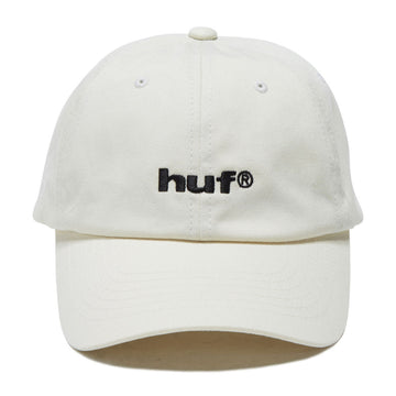 HUF 89 Embroidered 6 Panel CV Hat - Cream/Black
