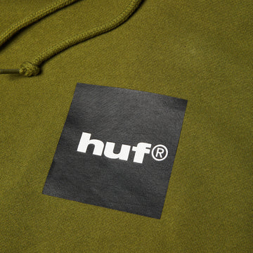 HUF Box Logo Hoodie - Olive/Black